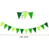 Party Decoration Brown Grey Felt Bunting Banner Triangle Flags Hanging Pennant For Birthday Wedding Forest Wild Safari Garlands Decorations