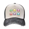 Kulkapslar färgade svampar packar baseball cap sun hatt män kvinnor