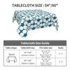 Сторонная ткань Ditsy Floral Print Tablecloth White Flowers Protector Funny Events Рождественская вечеринка на заказ