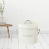 3L Kitchen Compost Bin Compost Bucket Farmhouse Compost Caddy Bin with Lid for Food Waste Rust Proof