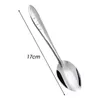 Spoons 20-5PCS Stainless Steel Rose Pattern Long-Handled Coffee TeaSpoons For Ice Cream Dessert Kitchen Restaurant Tableware Set