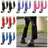 4pcs / ensemble Bottes de sport à cheval colorées Ensemble d'équipement de support protecteur de jambe respirante durable 3 Taille de garde arrière confortable