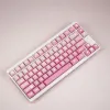 Aksesuarlar Idobao PBT Anahtar Kapakları Pembe Mekanik Klavye Kapakları XDA Özel Klavye için Key Kapak Dyesub Sakura Tema Key Kapakları GMK67 K500 GK68