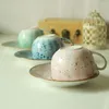 Mugs Coffee Cups Plates Ceramic Home Vintage Afternoon Tea Set Nordic Exquisite Floral Luxury Drinkware Kitchen Dining