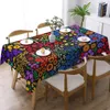 Masa bezi ditsy çiçek baskı dikdörtgen masa örtüsü renkli çiçekler ev için moda piknik olayları kapak dekorasyon