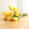 Dekorative Blumen 1PCS Künstlicher Garten Tulpen Real Touch Tulpe Bouquet Dekor Mariage für Home Hochzeitsdekorationen FACHE