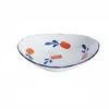 Miski Fancity Dish Household Oval Talerz Podkładka Kolor Ceramiczny Kreatywna zimna sałatka Suszona przekąska owocowa