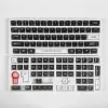 Akcesoria Zifriend 116 klawisze Flashback Keycaps MDA MX Przełącznik Cap dla graczy mechanicznej klawiatury DIY Pełny rozmiar Przezroczysty czarny biały