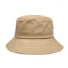 Bérets Summer Big Head Letter Bucket Bucket Bucket Men Women Femme Korean XL Fisherman réversible Hawaii Grand Cap Soleil Plus taille Panama