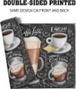 Tavolo tavolino caffettiere tegle capuccino per la cucina set di accessori di lino resistenti al calore 4 posti lavabili 12x18 in