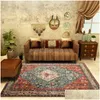 Carpet American Moroccan Style P S Home Retro Living Room Decoration Rugs Light Luxury Bedroom Decor Simple Lounge Rug 230414 Drop De Dhk9F