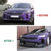 För Kia Stinger GT 2018-2023 3st bilar främre läpp stötfångare splitter diffuser body kit spoiler tuning vakt avböjare läppar omslag