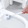 Schoon toiletborstel Lange handgreep Dode hoek zacht haar schoonmaak toilet gebogen vloerspleet borstels Cleaing gereedschap plastic