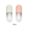 Lagringsflaskor Lipgloss behållare med insatsproppar bedårande för DIY kosmetiska prover