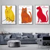 David Shrigley Tiger Penguin Whale Shell Cat Poster Prints Painting Painting Nordic Wall Art Picture for Bedroom Living Room Decor