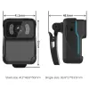 Kameror CS02 1080p HD Portable Body Action Camera CS02 Back Clip Action Camera WiFi DV Camcorder Loop Recording