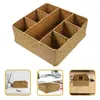 Kitchen Storage Organizer Baskets Desktop Beauti Decorative For Willow Rustic Style Woven Sundries