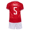 2024 Danemark Mens Soccer Jerseys National Team Andersen Jensen Eriksen Hojbjerg Dolberg Hojlund Home Away Football Shirts Adult Uniforms