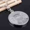 1 pièce Car Keychain Creative 50 ans Perpetual Calendar Metal Pendant zinc Alloy Car Keychain Men Women Keyfob