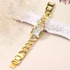 Montres-bracelets Bracelet pour femmes Bracelet Gold Watch Femmes Rhinestone Ladies Clock Regios Feminino