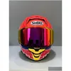 Motorcycle Helmets Fl Face Shoei X15 X-Fifteen X-Spr Pro Mm93 Marquez 7 Tc-1 Red Bu Ll Helmet Anti-Fog Visor Man Riding Car Motocross Otfgt