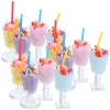 12pcs Dollhouse Ice Cream Decorations Gobelet Drinks Gobblet Model Photo Prop