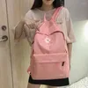 Backpack Daisy Impresso unissex Saco de escola pequena e fofa para adolescentes de lona de lona moda portátil estudante de viagem nylon