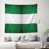 Wandteppiche Tapisserie Nigeria Nigerian Flag nationale Nationale der lustigen grafischen R333 Print Geek Wall Gemälde