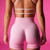 Nvgtn kontur dikişsiz şort kadın egzersiz mini kısa legging popo push Up egzersiz giyim sporları fitness yoga spor salonu giyim lycra 240326