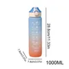 Sportwaterfles motiverende waterinlaatfles met tracker 1000 ml draagbare containerhendel Motivatie 240409