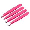 4pcs/set pinça de sobrancelha de sobrancelha definir tweezer inoxidável cílios de olho de olho de extensão Tweezers Tongs Scissors Tools Cosmetics1.Para um conjunto de pinças de sobrancelha