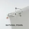 Boucles d'oreilles en peluche douce et boucles d'oreille en eau douce 925 bijoux en argent sterling femmes Bijoux Femme 2024 Drop Wedding E7