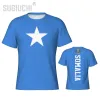 Camiseta de deportes ajustados Somalia Flag 3d para hombres Mujeres Camisetas ropa Jersey Fútbol Fútbol Fans de regalo