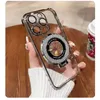 الطلاء الفاخر بلينغ بريق راينستون الأحجار الكريمة الجوهرية للهاتف لجهاز iPhone 15 13 12 11 14 Pro Max Camera Compay Cover Soft