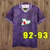 Fiiorentina Soccer Retro Jerseys Batistuta Rui Costa Camisa de futebol Camisas de Futebol Vintage Classic 84 85 89 90 91 92 93 94 95