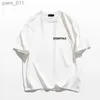 Men's Casual Shirts Mens Summer T-shirt High Quality Cotton Letter Printed Street Clothing Brand Retro Extra Large Womens Free Delivery yq240409