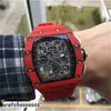 Montres de luxe Watch Watch Swiss Mouvement Nouveau chronographe poignet RM1103 Designer Mens R Personnalité DIAL RABLEAU FIBRE AVEC BOX DÉCHERCHE HIGHQUAL