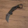 Promotion KS2064 Karambit Knife 8Cr13mov Satin / Stone Wash Blade G10 Handle Pliage Clawing Couteaux Tactical Couteaux Tactical Box