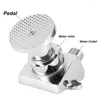 Bathroom Sink Faucets G1/2in Copper Floor Mounted Touchless Foot Pedal Basin Faucet Laboratory Single Cold Water Tap