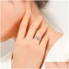 حلقات الكتلة 1pcs حقيقية PT950 Pure Platinum 950 Band Women Gift Lucky Luck Lamved Crown Ring Drop Drop Droviour Jewelry Dhiwn