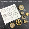 Steampunk Gear Confeitaria Silicone Mold Mechanical Fondant Cake Molds Cupcake Mould Chocolate Baking Tools For Cake Decoration