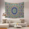 Tapestry personalizável Boho colaborista ioga manta de tapete