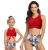 Moda 2020 Sereia de uma peça de cintura alta mãe filha mãe pai impressão sexy yakuda flexível elegante leopardo impressão biki3682815