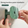 Hooks Door Hook Non-Punching Paste Strong Wall Adhesive Back Bathroom Traceless Key Clothes Kitchen Sticker