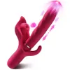 3 I 1 Butt Plug Anal Vagina Clitoris Stimulator CLIT Sucker Dildo Vibrator for Women g Spot Vagina Massager Sexig leksak för kvinnor