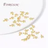 18K Gold Plated Tiny Star Pingente Charms para fabricação de jóias, pequenos encantos do pentagrama da moda Acessórios para descobertas de jóias DIY