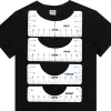 4 PCS T-shirt Alignement Guide Souverain T-shirt T-shirt Outil d'alignement pour la conception centrale