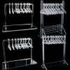 11STYLES Brincos artesanais de acrílico exibem cabides criativos claros Organizer Stand Standcase Ear Stud Jewelry Rack Presente