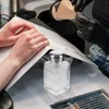 Lagringsflaskor dispenser container glas press flaska klar nagel polska pump mössa