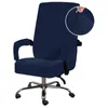 Stoelbedekkingen Velvet Gaming Cover Solid Color Stretch Office Seat Beschermingskoffer voor computerstoelen Housse de Chaise Washable